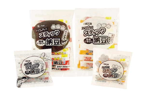 お城納豆パワーキッズ　スティック納豆　シリーズ